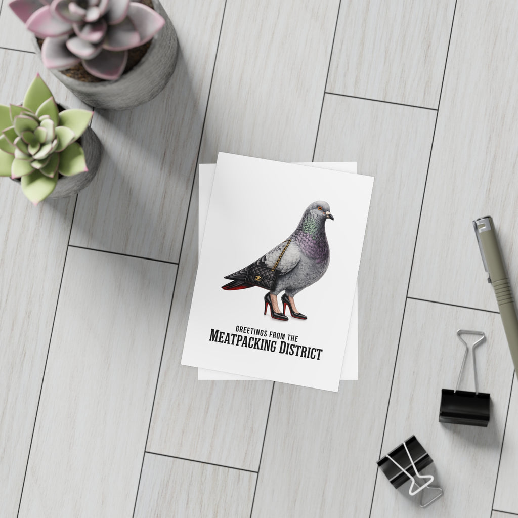 Meatpacking District NYC Pigeon Postcard Bundle (envelopes included)