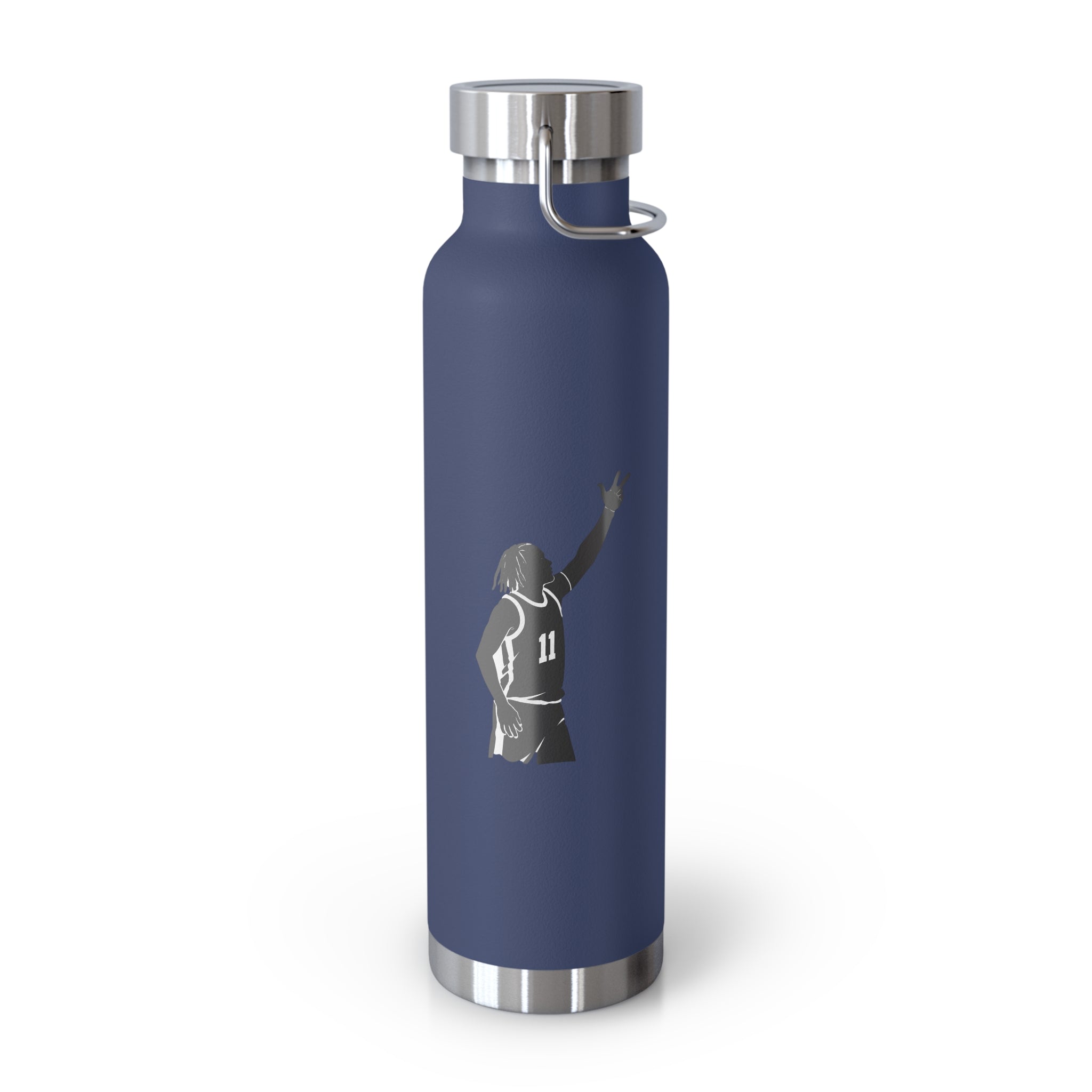 Customizable Jalen Brunson NYC 22oz Water Bottle | New York Basketball Fan Copper Vacuum Insulated