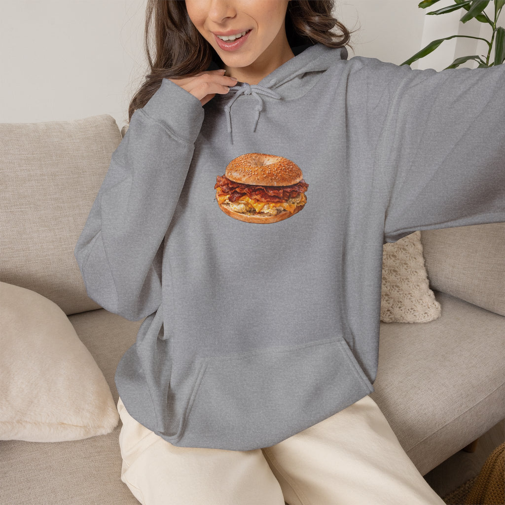 NYC Bacon Egg and Cheese Hoodie — New York Bodega Sandwich Hooded Sweatshirt