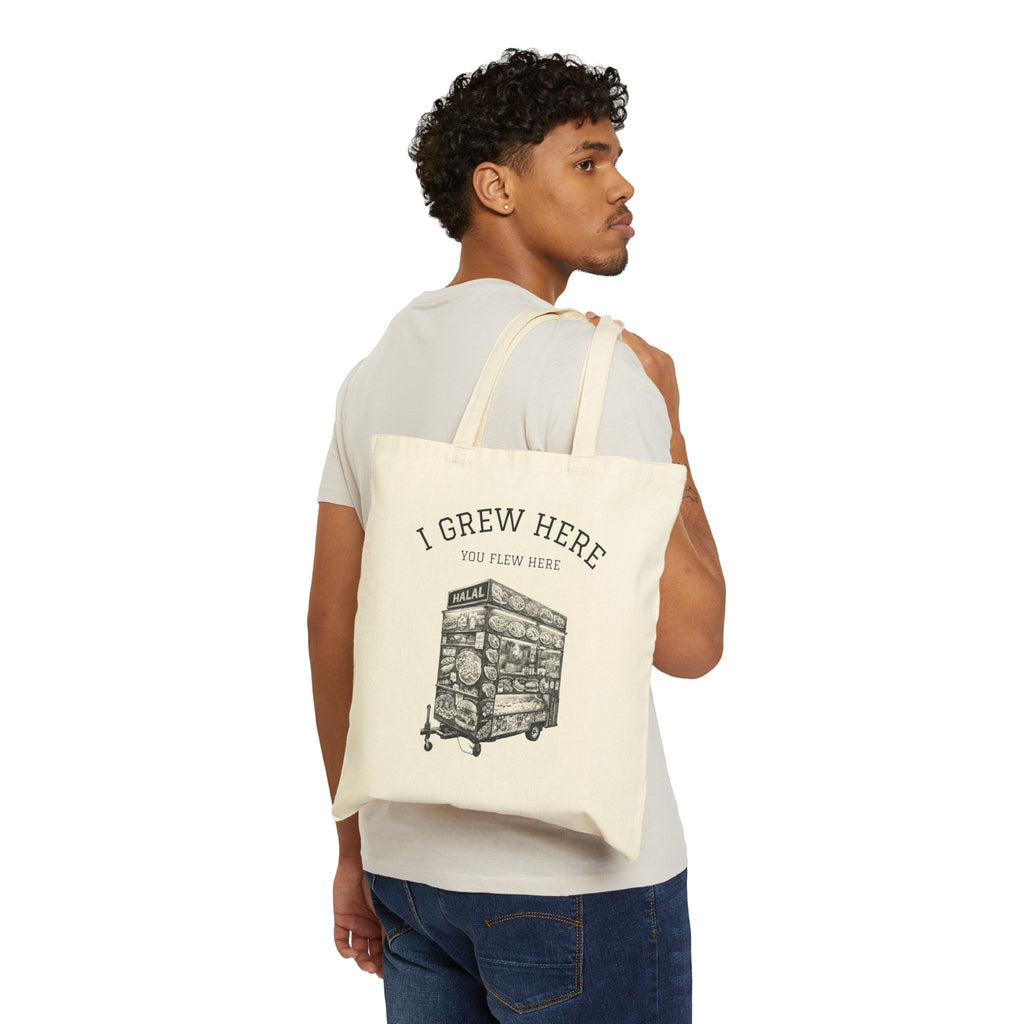 Halal Food Cart Bag | I Grew Here You Flew Here NYC Tote Bag