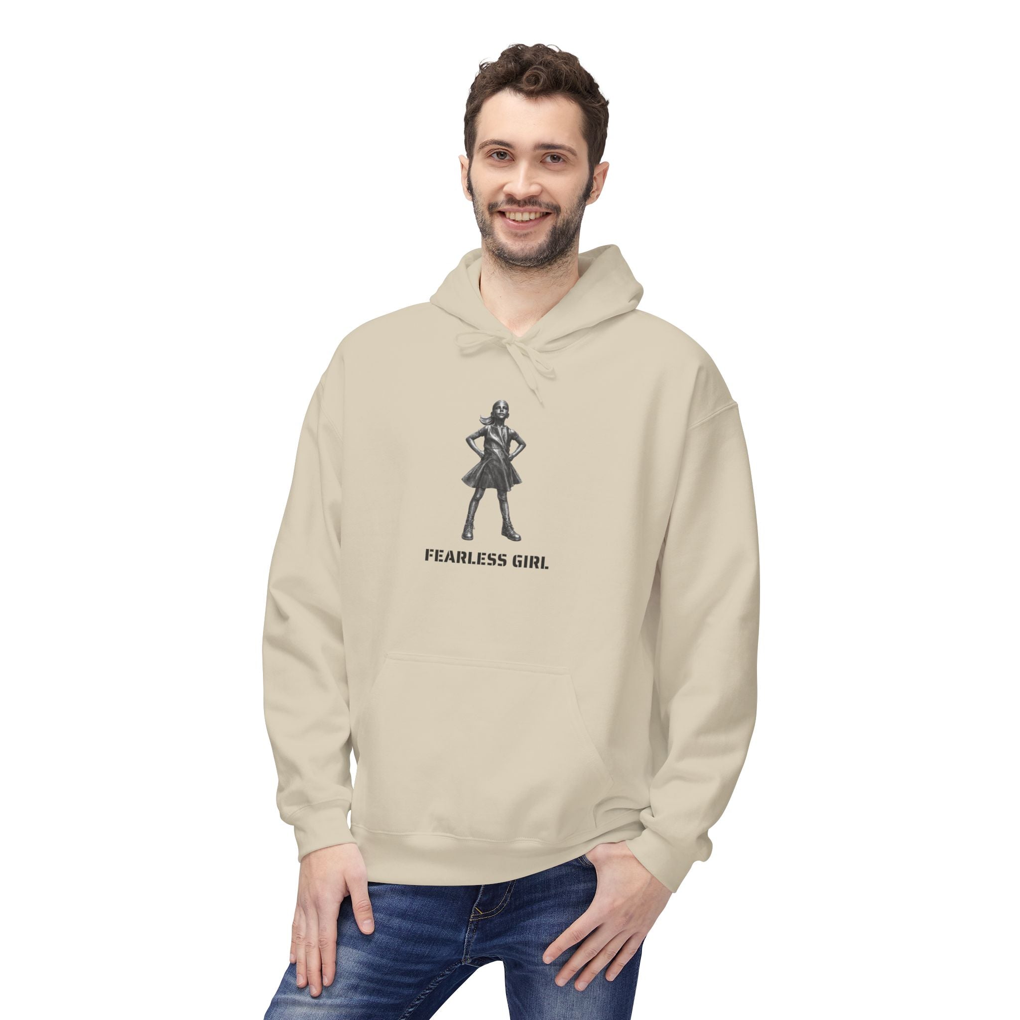 Fearless Girl Hoodie | NYC Empowerment Feminist Hooded Sweatshirt