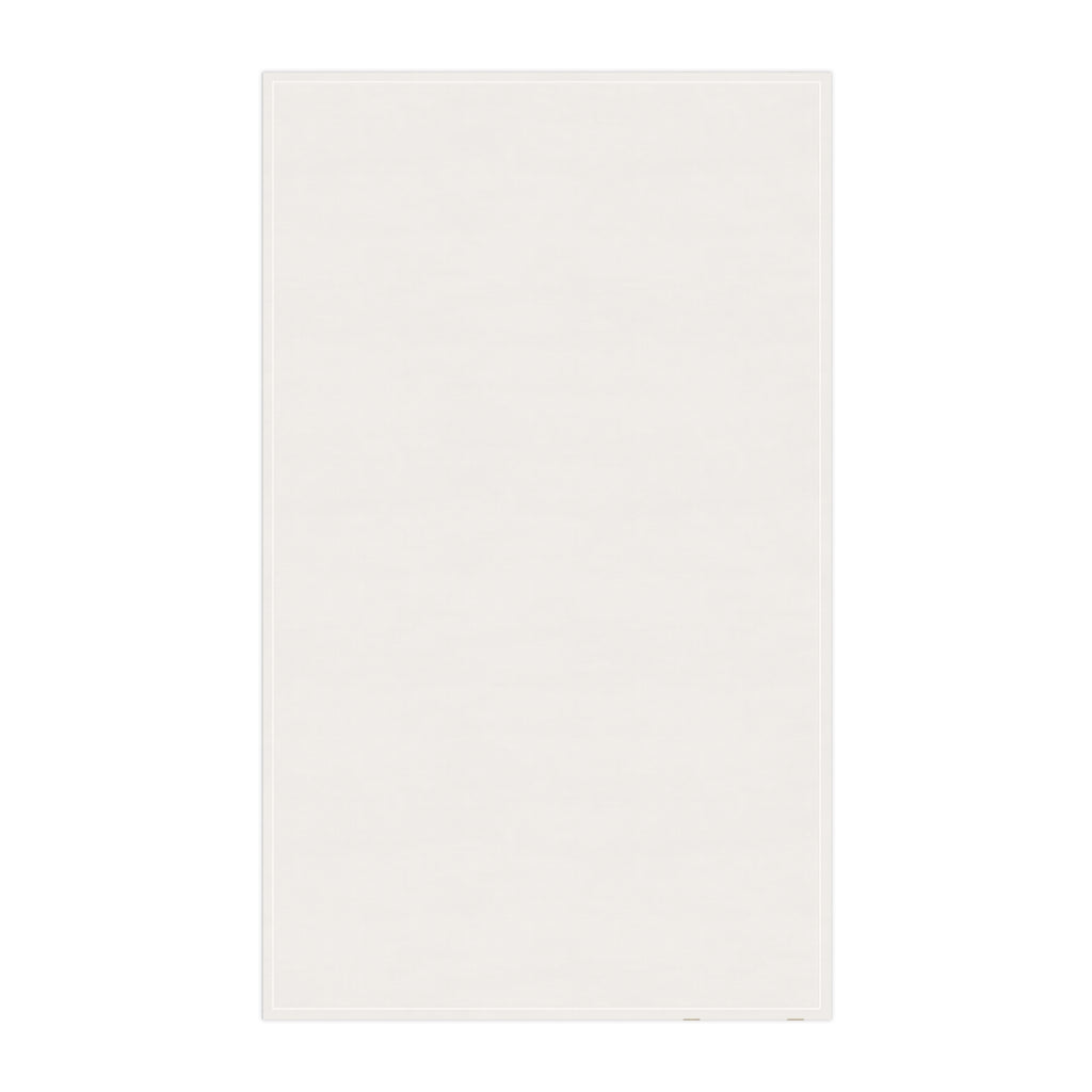 NYC Manhattan Skyline Gold Tea Towel — Minimal Gold & White New York City Skyline Kitchen Linen