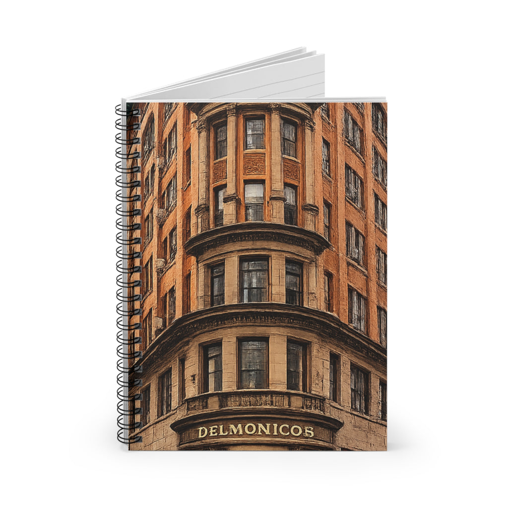 Cuaderno Delmonico's New York para Edificios   Diario en Espiral de Arquitectura de Nueva York