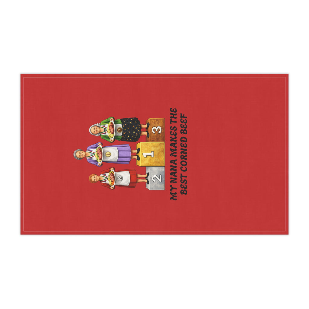 My Nana Makes the Best Corned Beef Tea Towel | Irish Grandma Corned Beef Competition Nana Towel