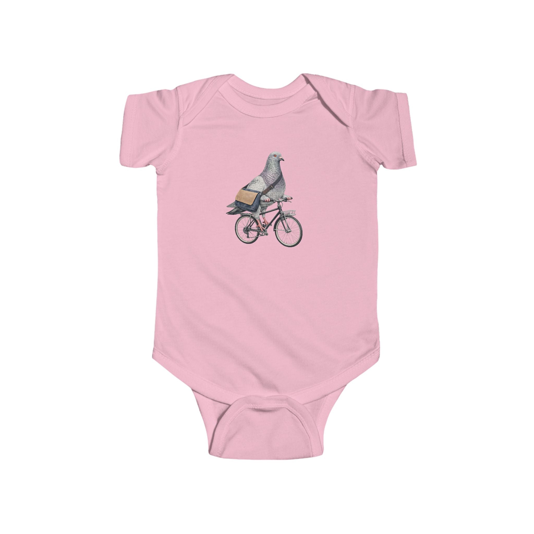 Customizable Midtown Manhattan NYC Pigeon Baby Onesie | New Yorker Reveal Infant Bodysuit
