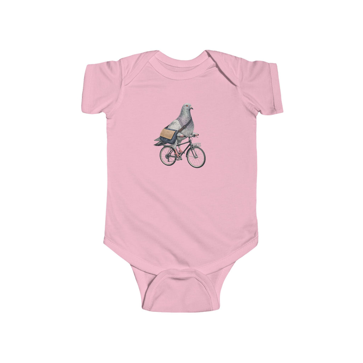 Customizable Midtown Manhattan NYC Pigeon Baby Onesie | New Yorker Reveal Infant Bodysuit