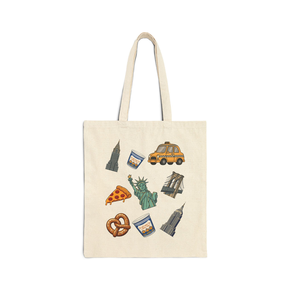 New York City Icons Subway Tote Bag | NYC Travel Souvenir Tote