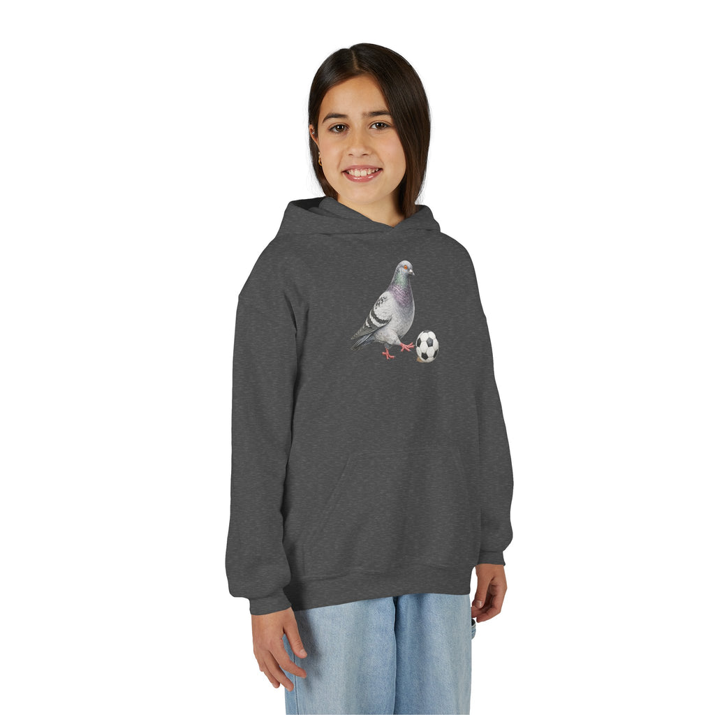 Sudadera con capucha personalizable de paloma de Corona NYC para niños | Sudadera con capucha para niños amantes de las aves y jugadores de fútbol de Nueva York