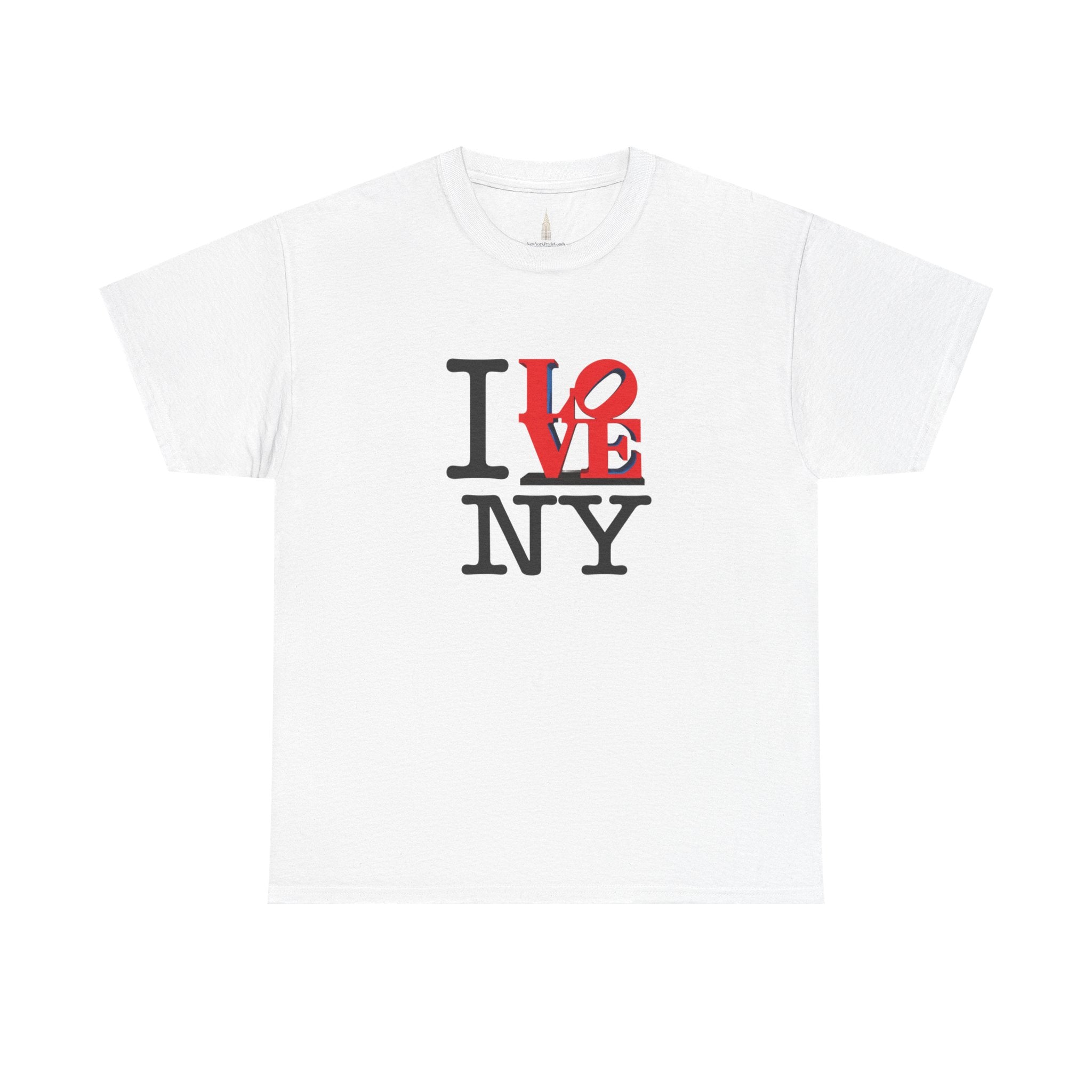 I Love NY Heavy Cotton Tee    NYC Gift Souvenir T-Shirt