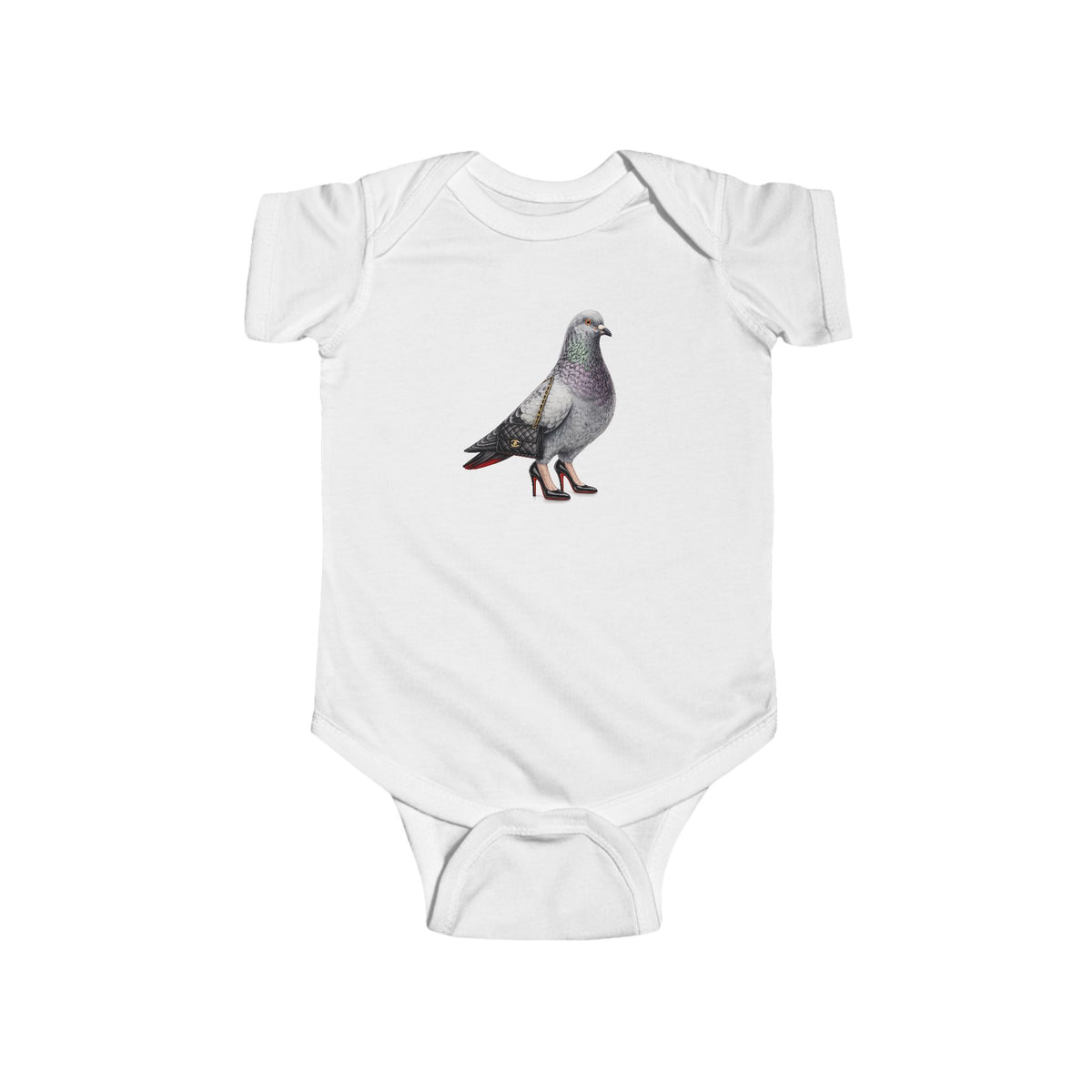 Customizable Meatpacking District NYC Pigeon Baby Onesie | New Yorker Reveal Infant Bodysuit