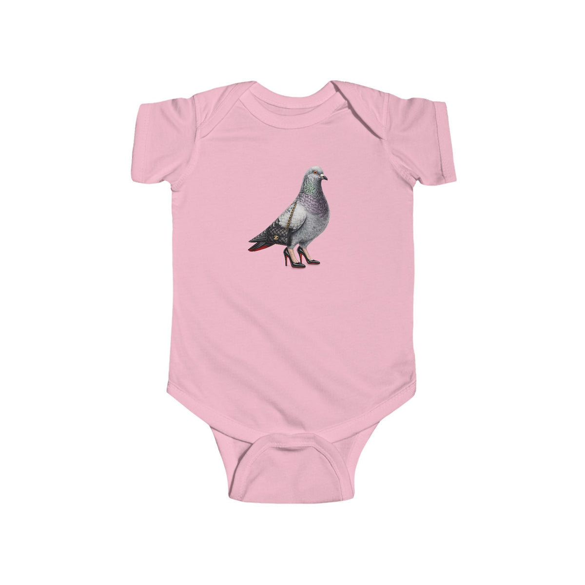 Customizable Meatpacking District NYC Pigeon Baby Onesie | New Yorker Reveal Infant Bodysuit