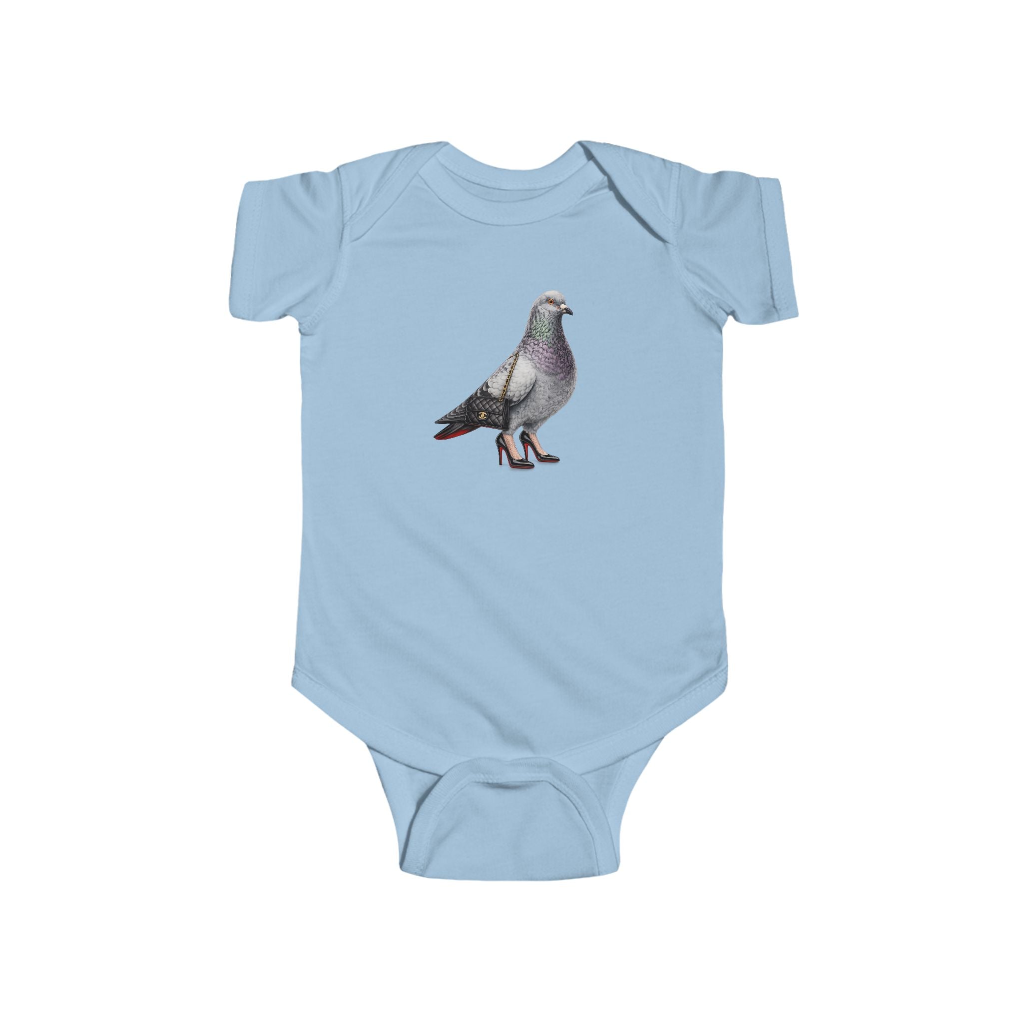 Customizable Meatpacking District NYC Pigeon Baby Onesie | New Yorker Reveal Infant Bodysuit