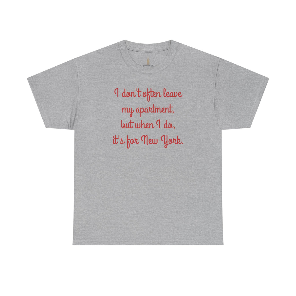 I Don't Often Leave My Apartment, But When I Do, It's For New York T-Shirt | NYC Hometown Pride Tee