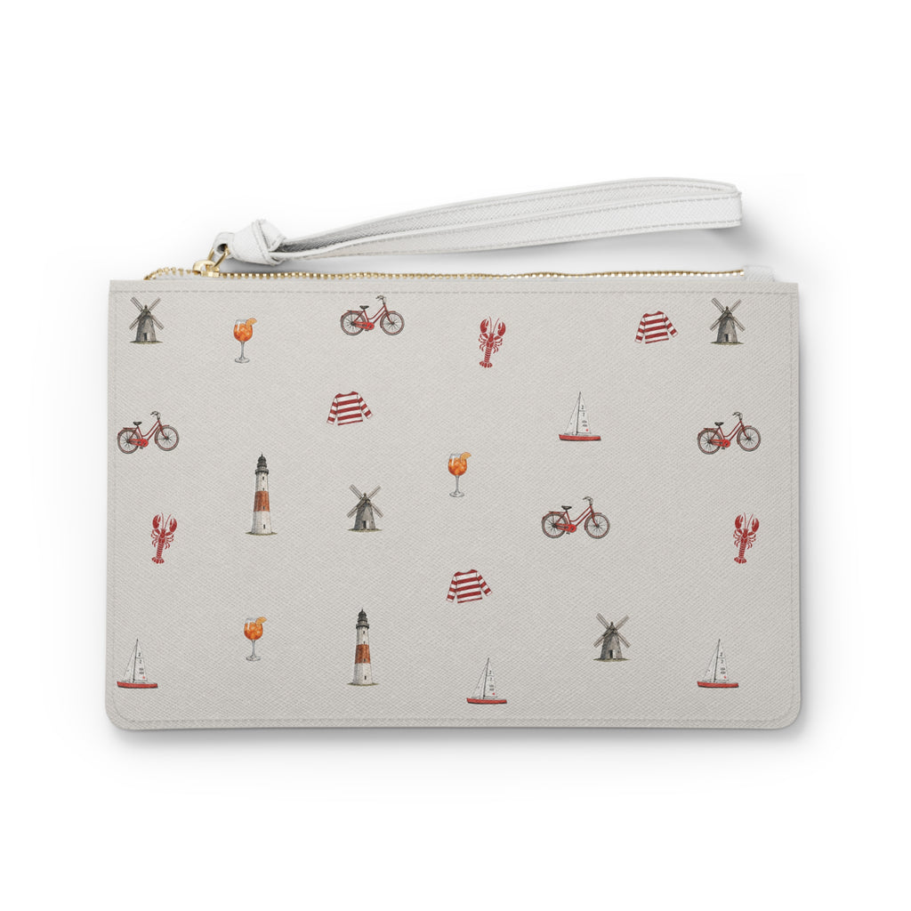 Icons of the Hamptons Heather Gray Clutch