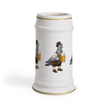 Customizable Yorkville NYC Pigeon Beer Stein | Oktoberfest Bavarian Lederhosen Beergarden Mug