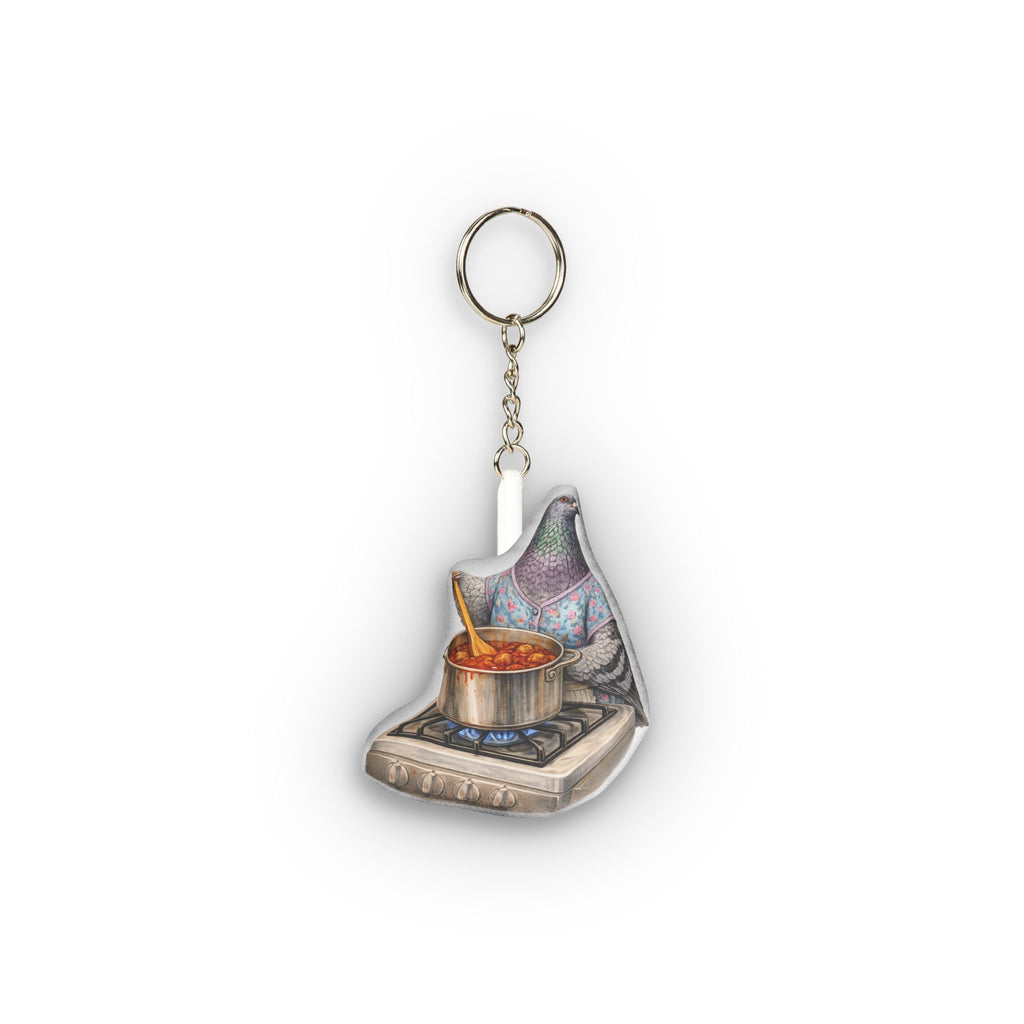 Bensonhurst NYC Pigeon Mini Plush Keychain |  New York Nonna Sunday Sauce Bird Lovers Plushie Bag Charm