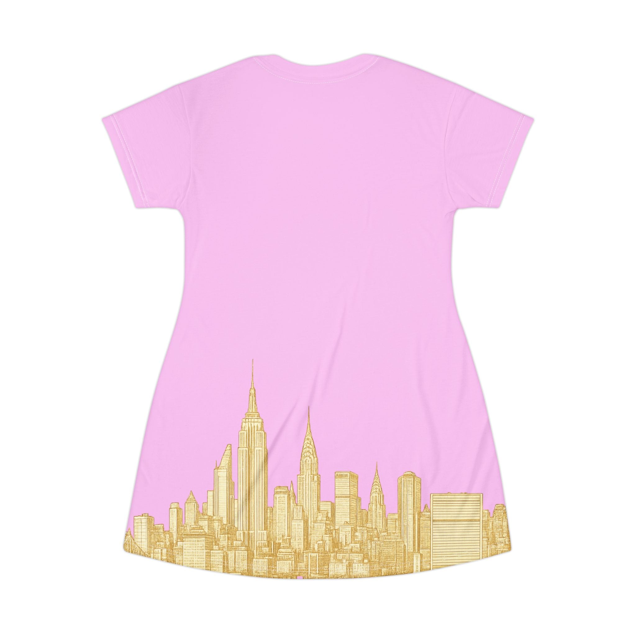 New York City Skyline T-Shirt Dress