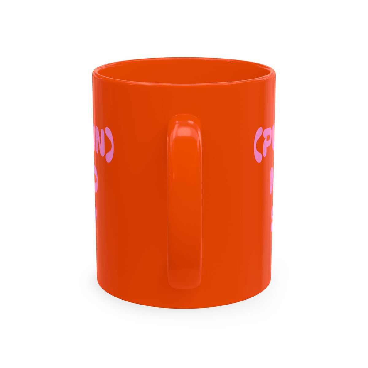(Neuro) Pumpkin Spicy Ceramic Mug — Bright Orange Fall Coffee Cup