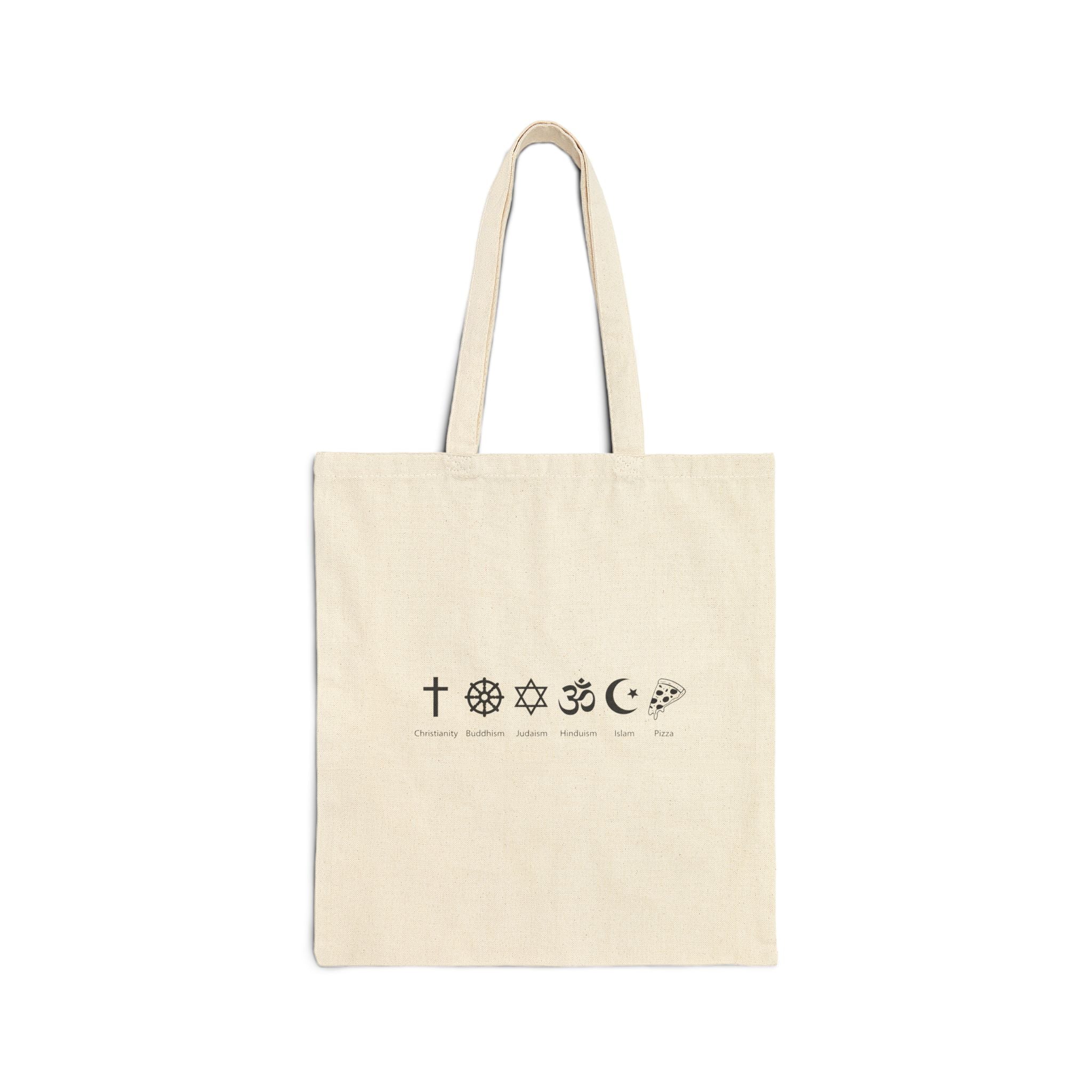 I Belive In Pizza Subway Tote Bag | Pizza Is My Religion Bag