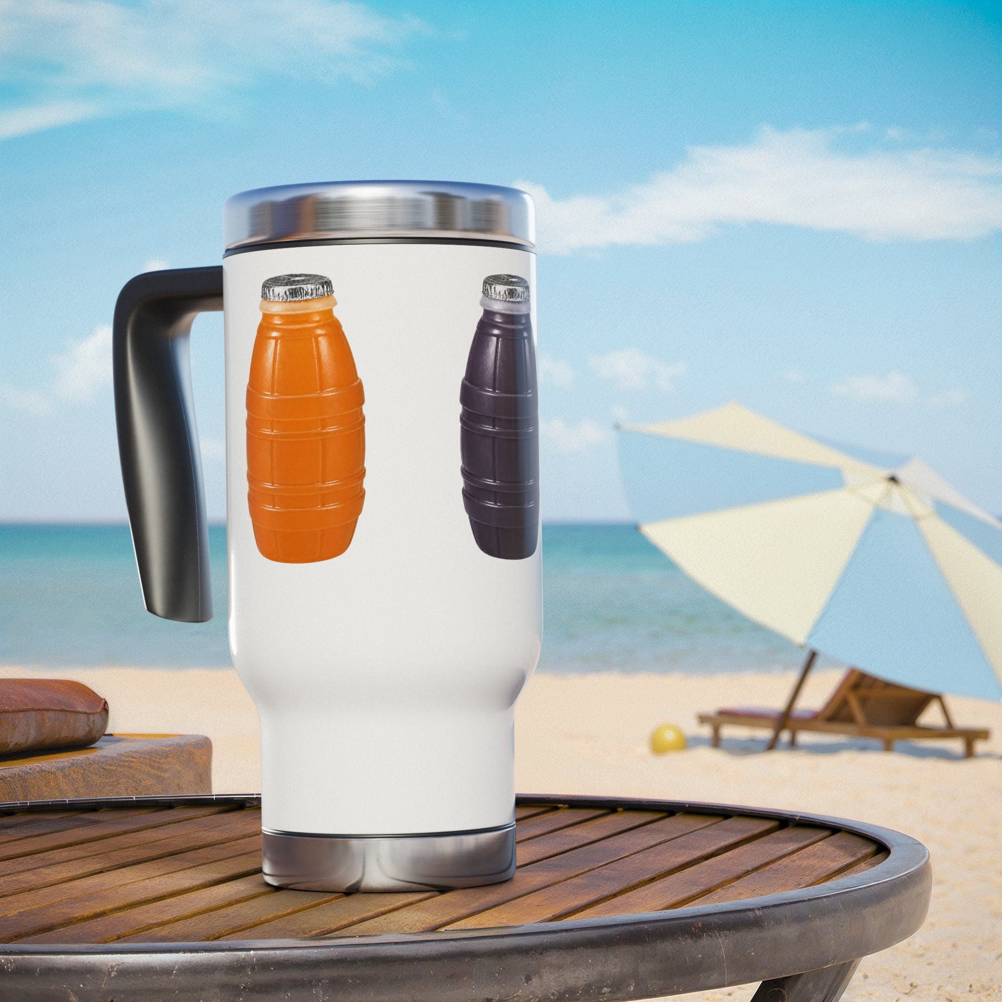 NYC Bodega Quarter Water Insulated Travel Mug – Nostalgic New York Drink Water Bottle (14oz)