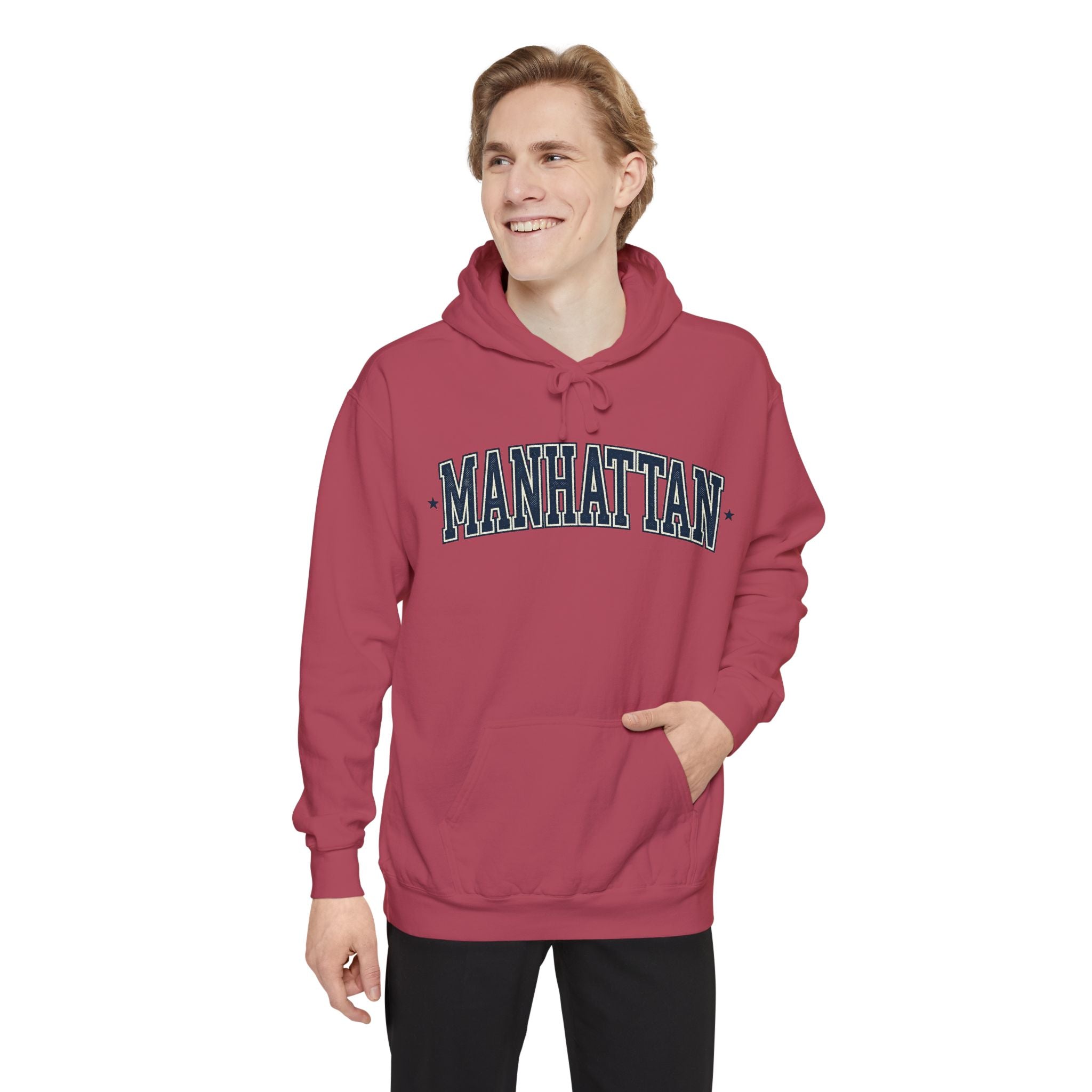 Manhattan Hoodie — Garment-Dyed Pullover Hooded Sweater