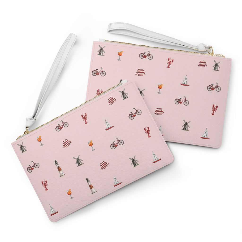 Icons of the Hamptons Pink Clutch