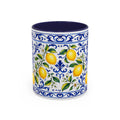 Little Italy Amalfi Blue with Lemon Mug — Blue Ceramic Kitchen Mug (11oz)