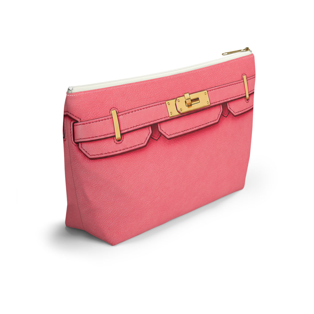 Canal Street Large Pink Makeup Bag —  T-Bottom Travel Bag