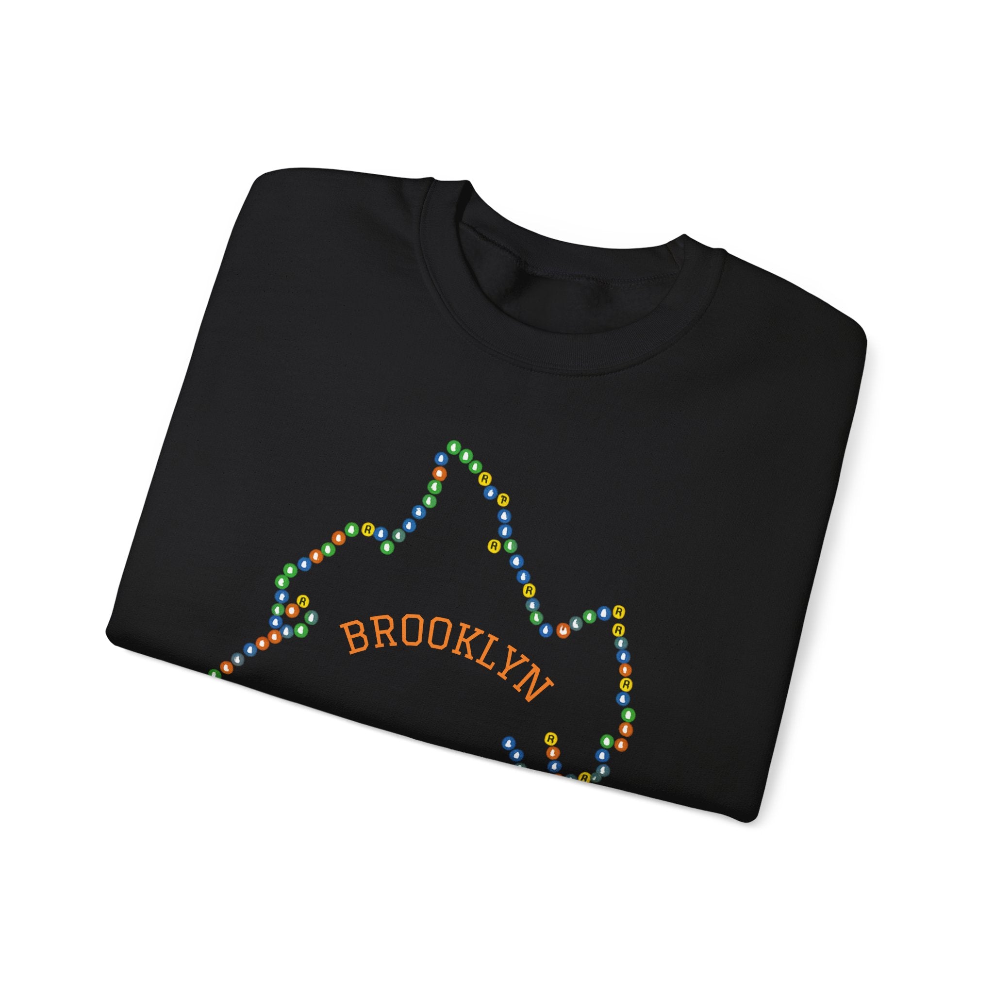 Brooklyn Map Subway Signs Sweatshirt | NYC Crewneck Sweater