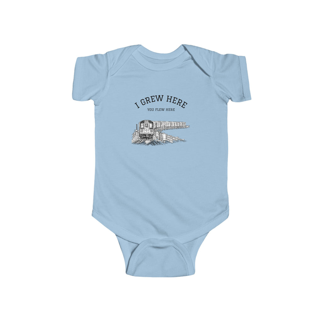 Elevated Subway Baby Bodysuit | I Grew Here You Flew Here baby onesie