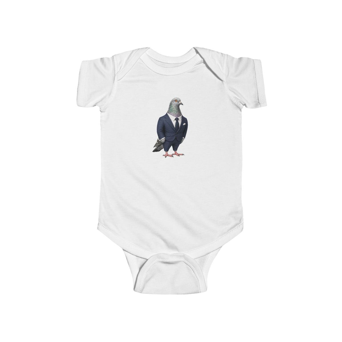 Customizable Billionaires' Row Pigeon Baby Onesie | New Yorker Reveal Infant Bodysuit
