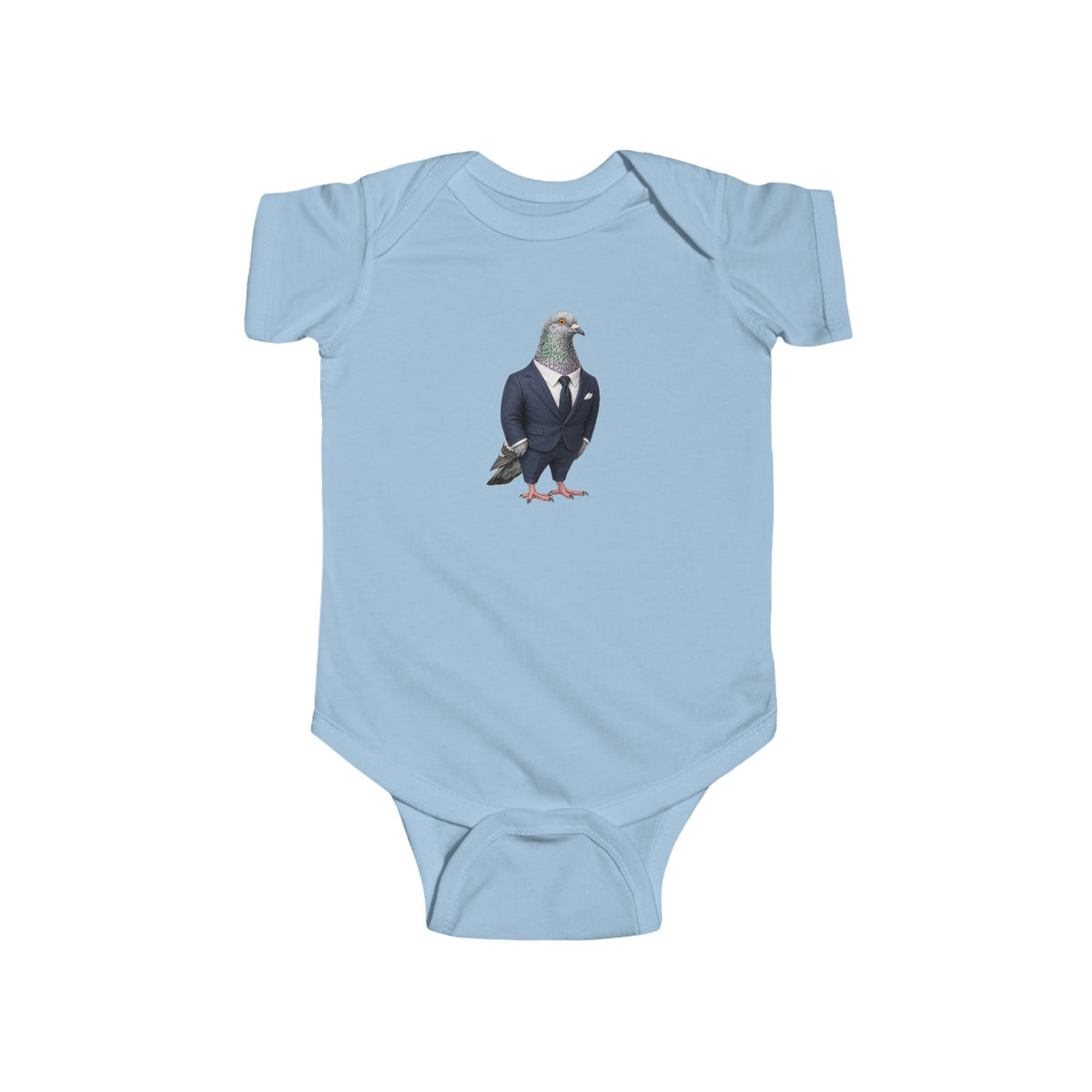 Customizable Billionaires' Row Pigeon Baby Onesie | New Yorker Reveal Infant Bodysuit