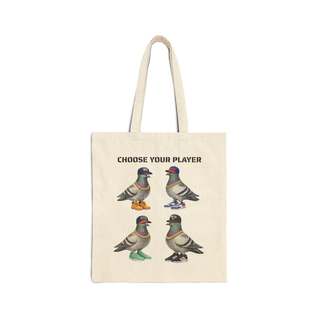 New York Sports Fan NYC Pigeon Subway Tote Bag | Baseball Basketball Fan Bird Lovers Tote