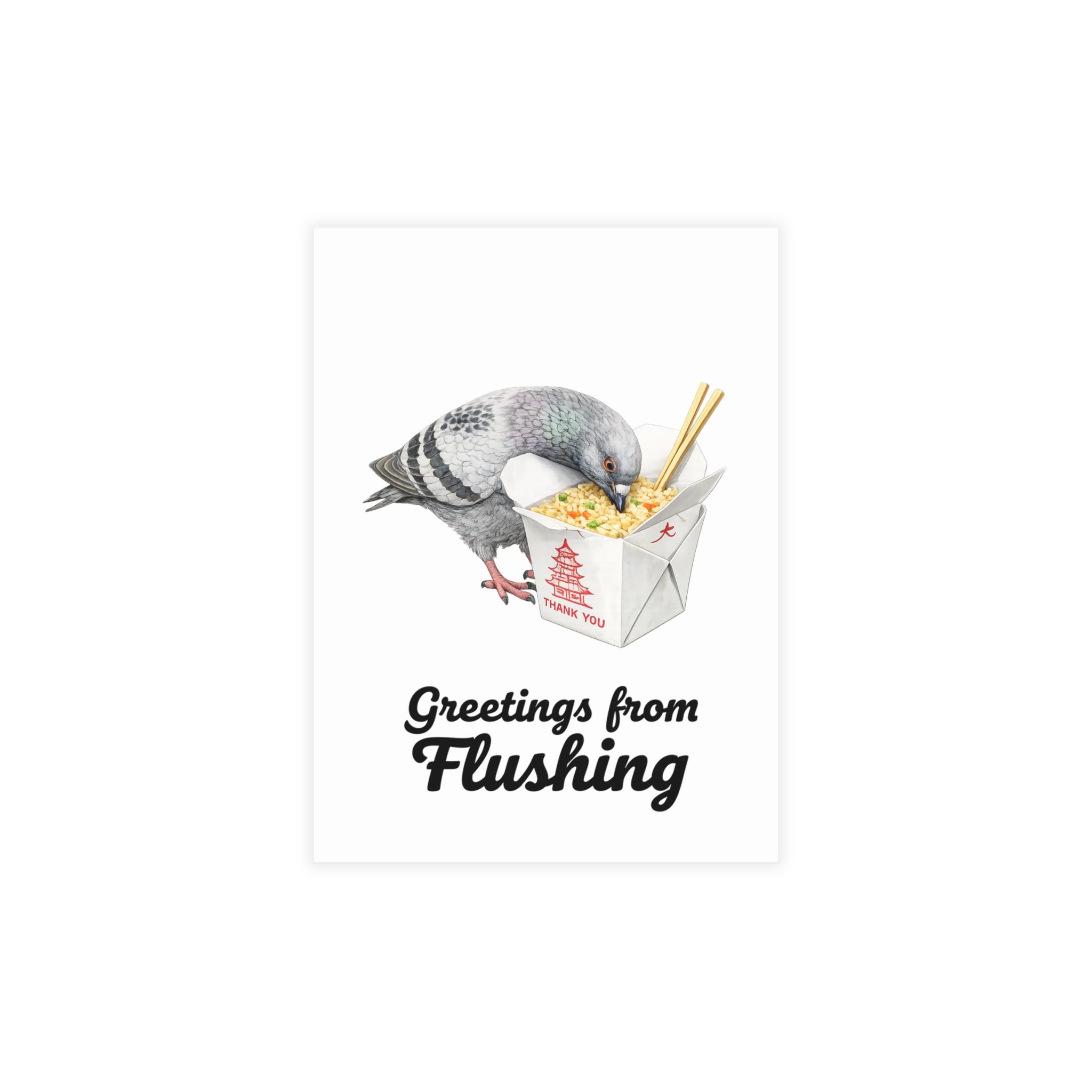 Flushing NYC Pigeon Postcard Bundle (envelopes included)