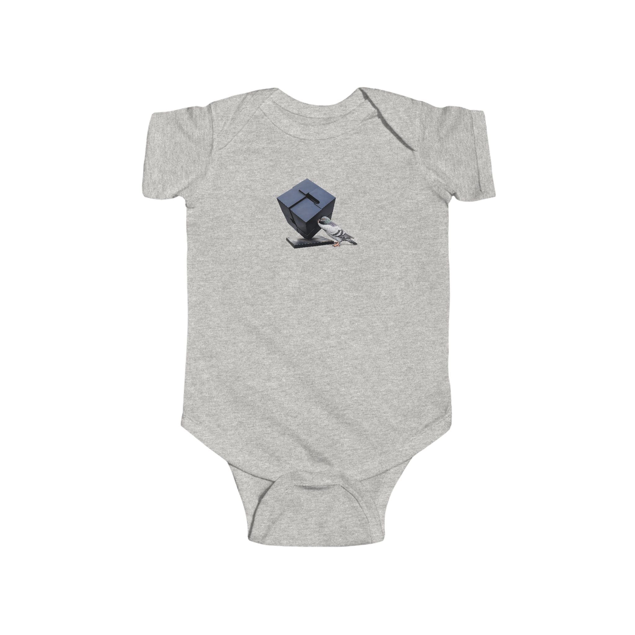 Customizable Astor Place NYC Pigeon Baby Onesie | New Yorker Reveal Infant Bodysuit