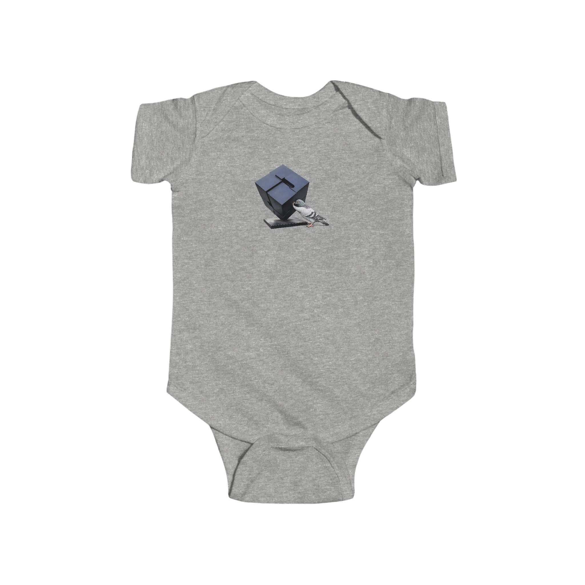 Customizable Astor Place NYC Pigeon Baby Onesie | New Yorker Reveal Infant Bodysuit