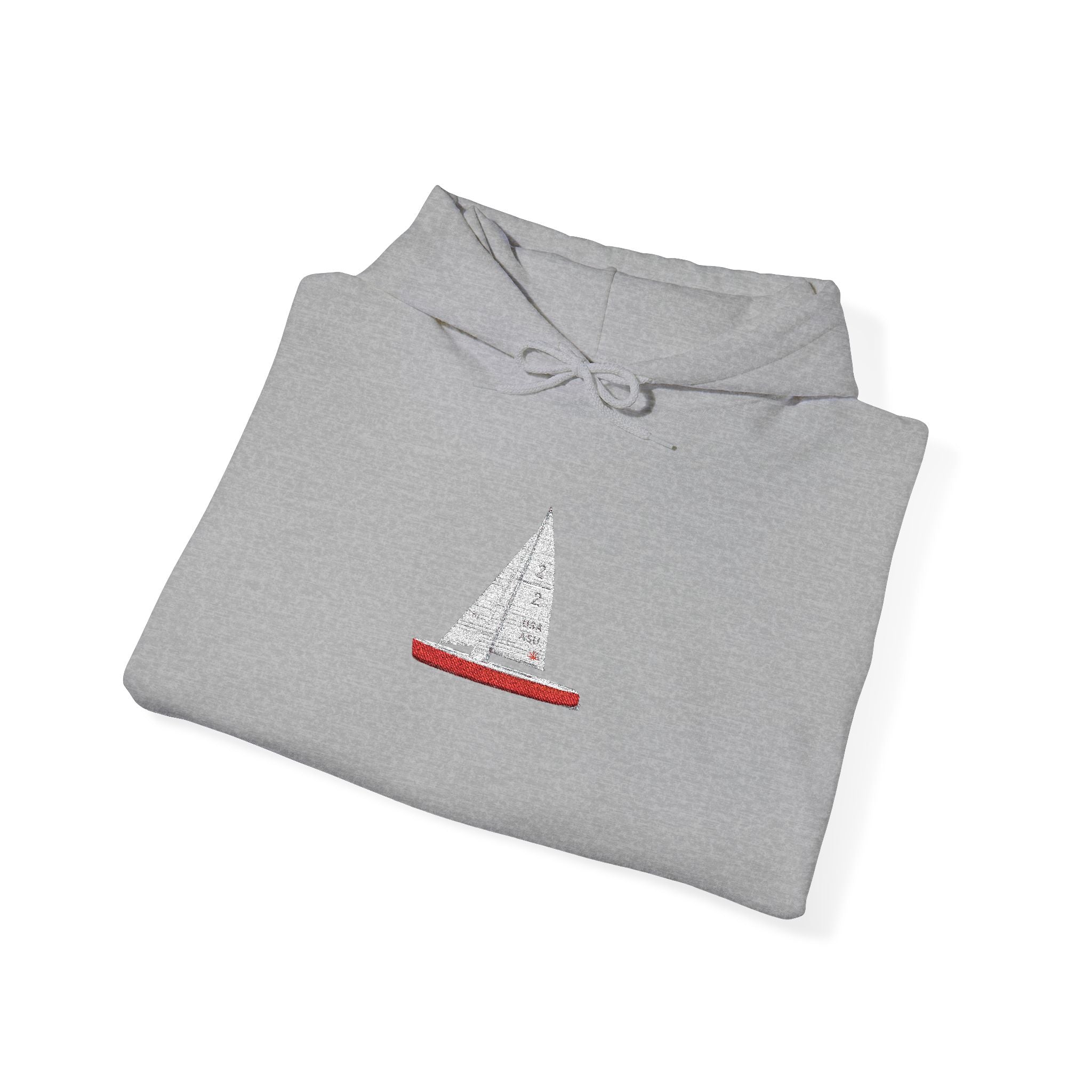 Central Park Model Sailboat Embroidered NYC Hoodie   Unisex New York Embroidery Sailboat Hooded Sweatshirt