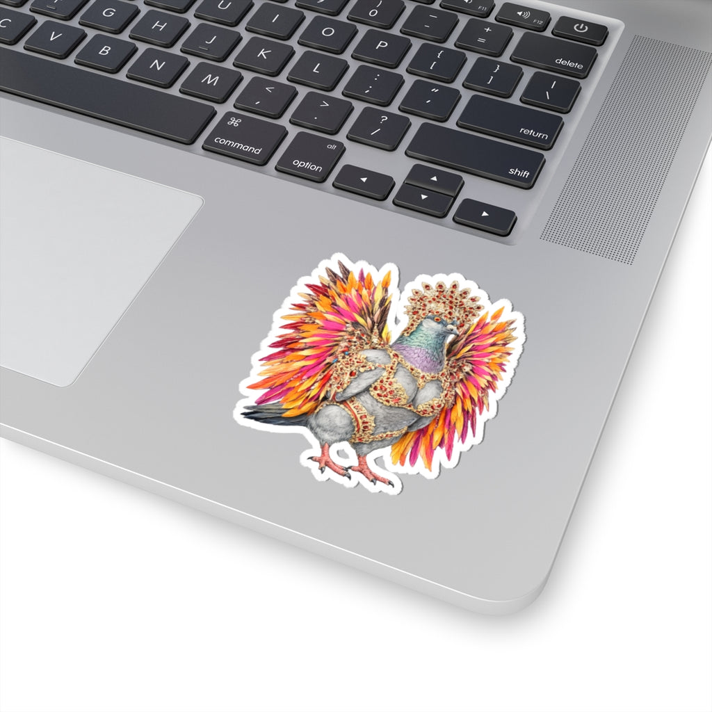 Flatbush NYC Pigeon 3" x 3" Sticker