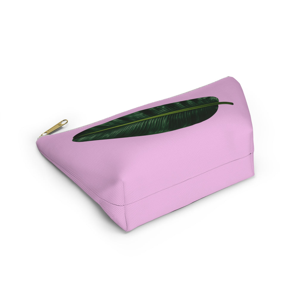 Botanical Garden Leaf Accessory Pouch — T-Bottom Makeup Bag