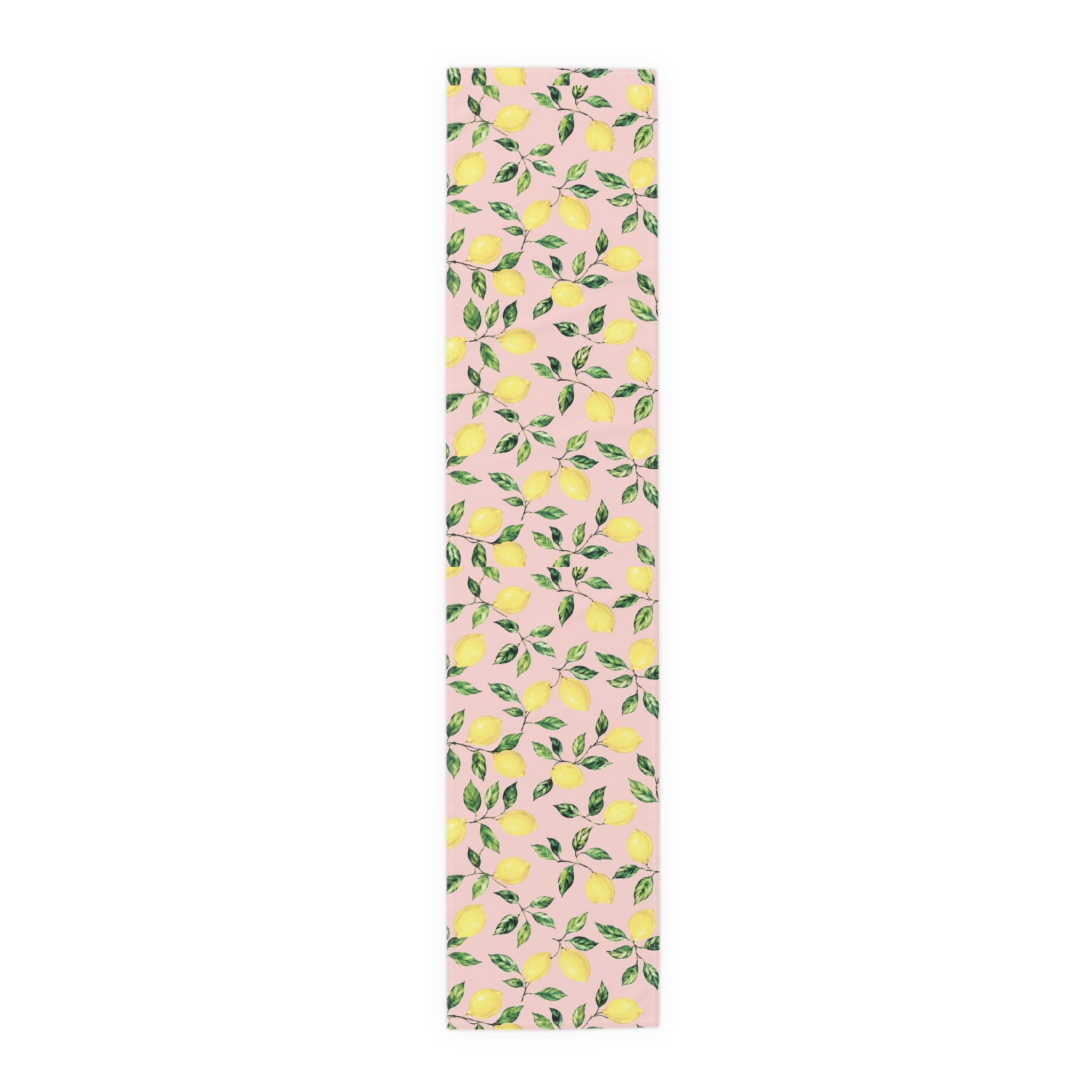 Little Italy Amalfi Pink with Lemon Table Runner – Mediterranean Dining Decor