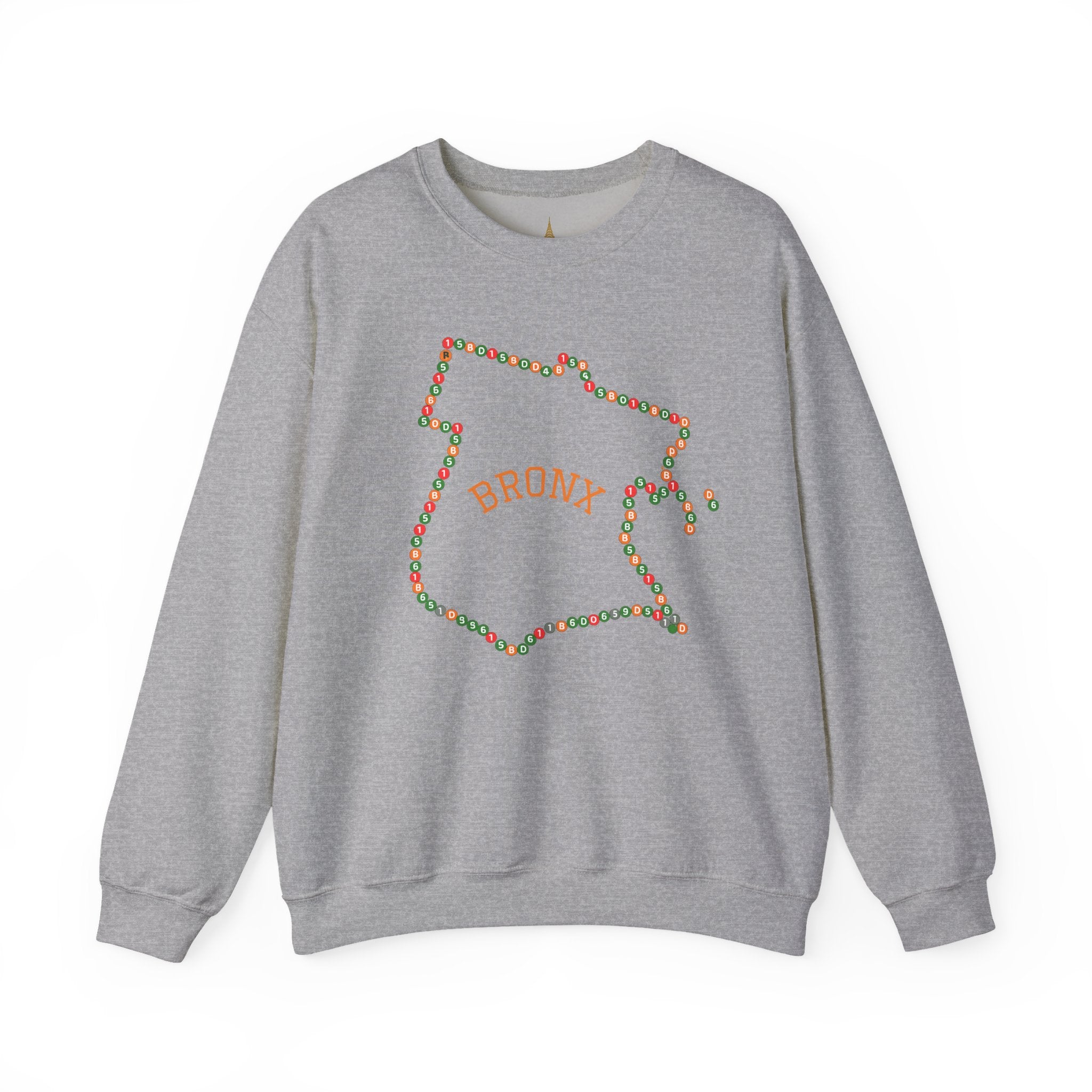 The Bronx Map Subway Signs Sweatshirt | NYC Crewneck Sweater