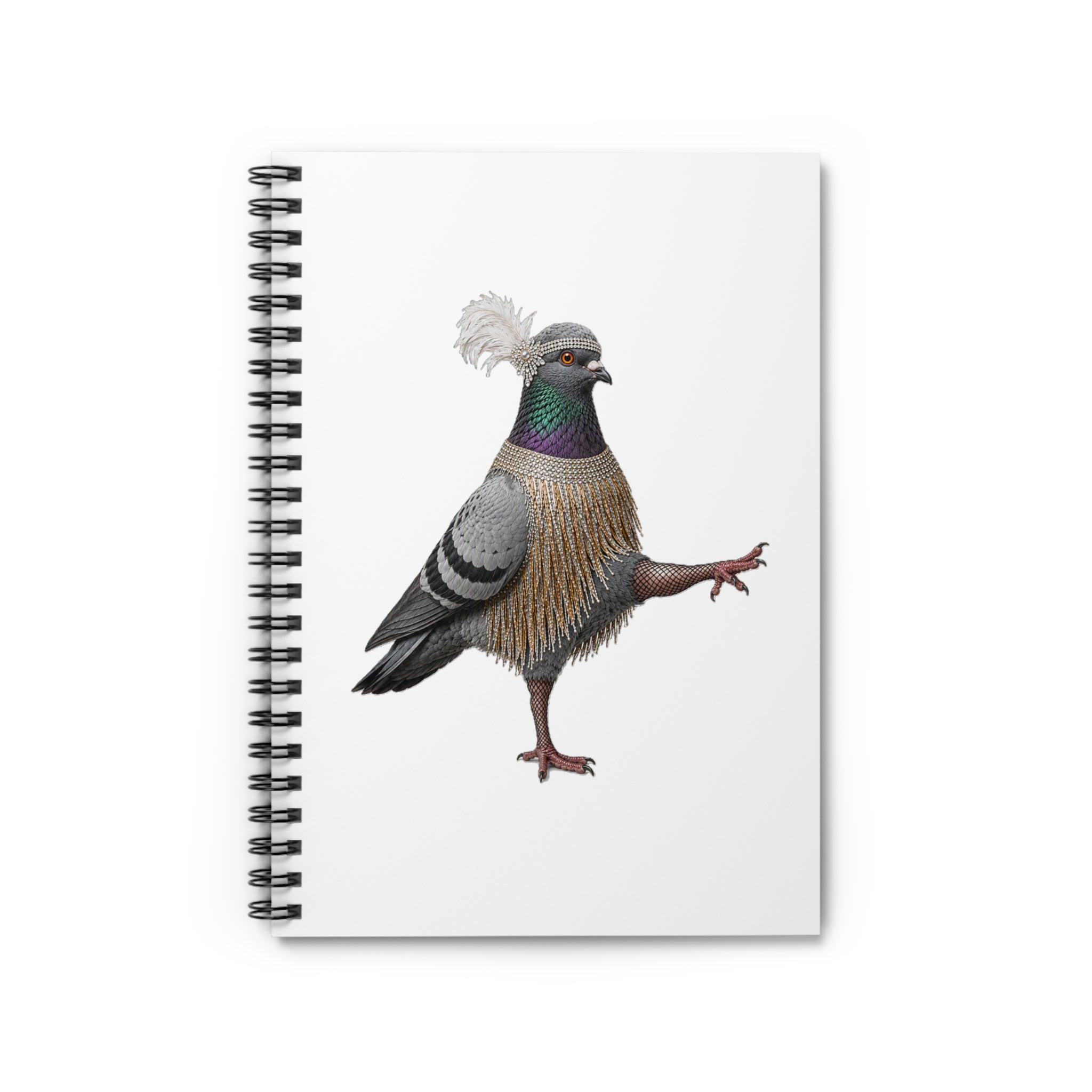 Customizable Rockefeller Center NYC Pigeon Spiral Journal | Bird Lovers Notebook