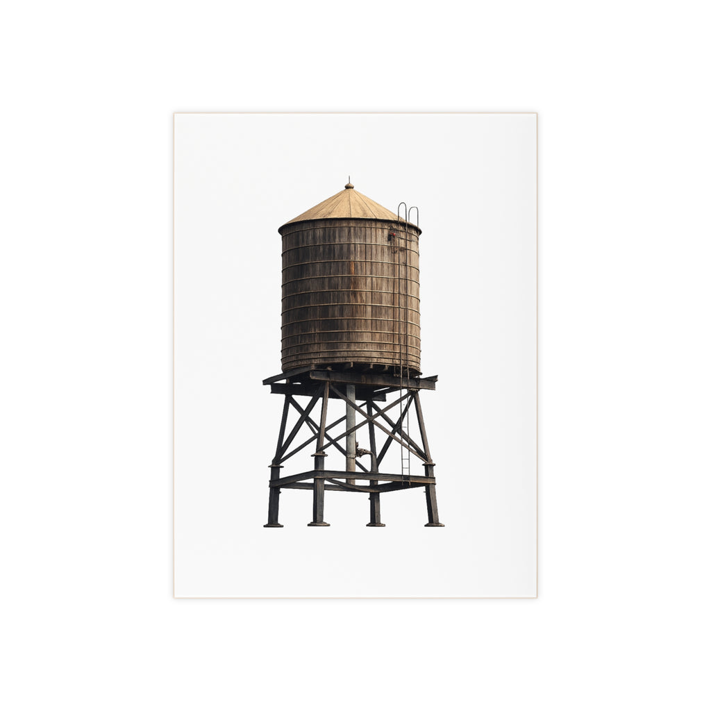New York City Water Tower Ceramic Shower Bath Tile 6" x 8"