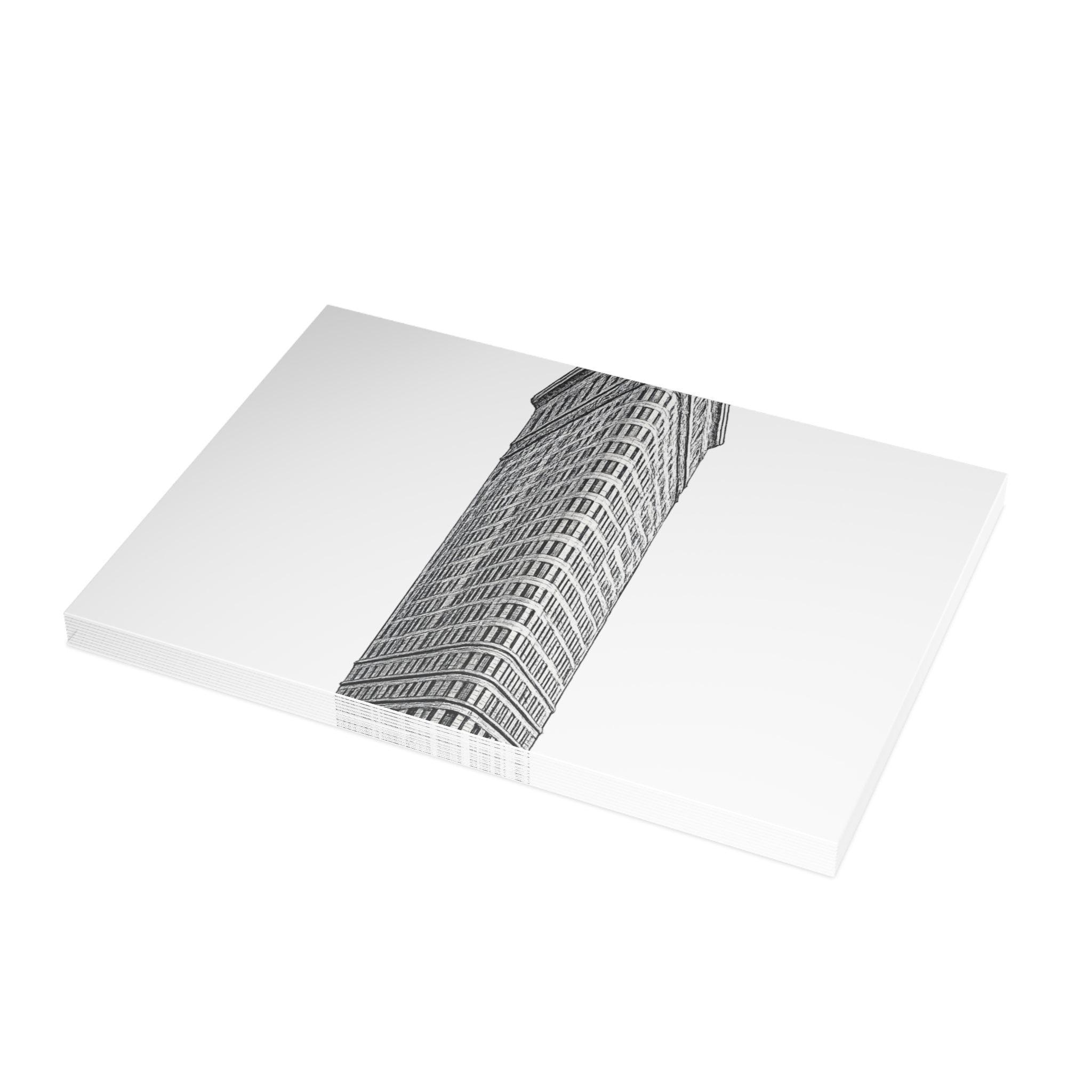 Flatiron Building Postcard Set —Architectural Sketch Postcard Bundle (with envelopes)