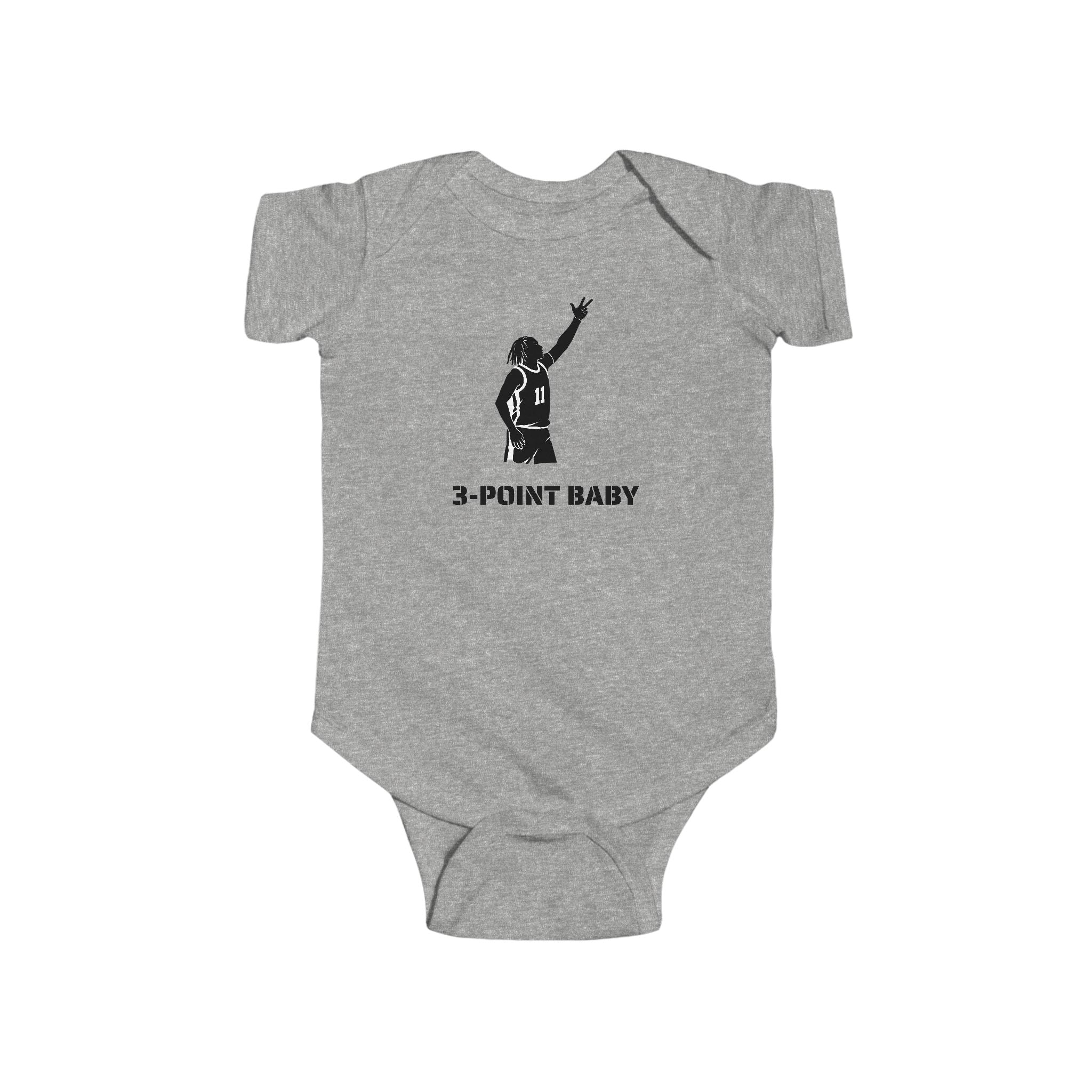 Jalen Brunson 3-Point Baby NYC baby bodysuit | New York Basketball Infant Onesie 2