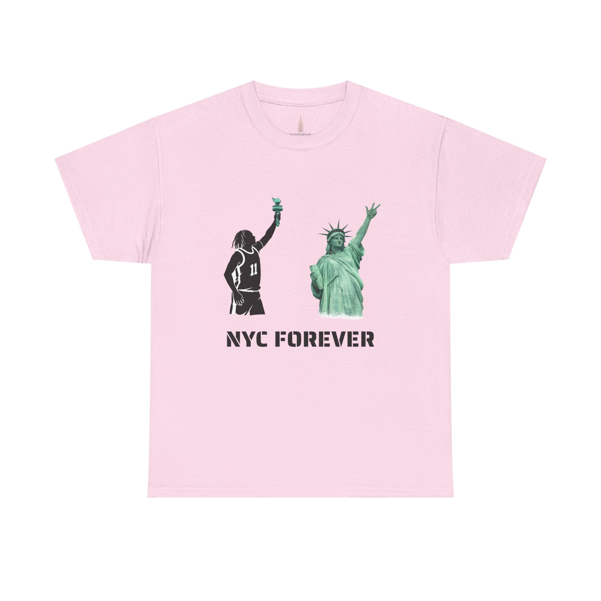 New York Forever Basketball Tee | Jalen Brunson Statue of Liberty T-Shirt