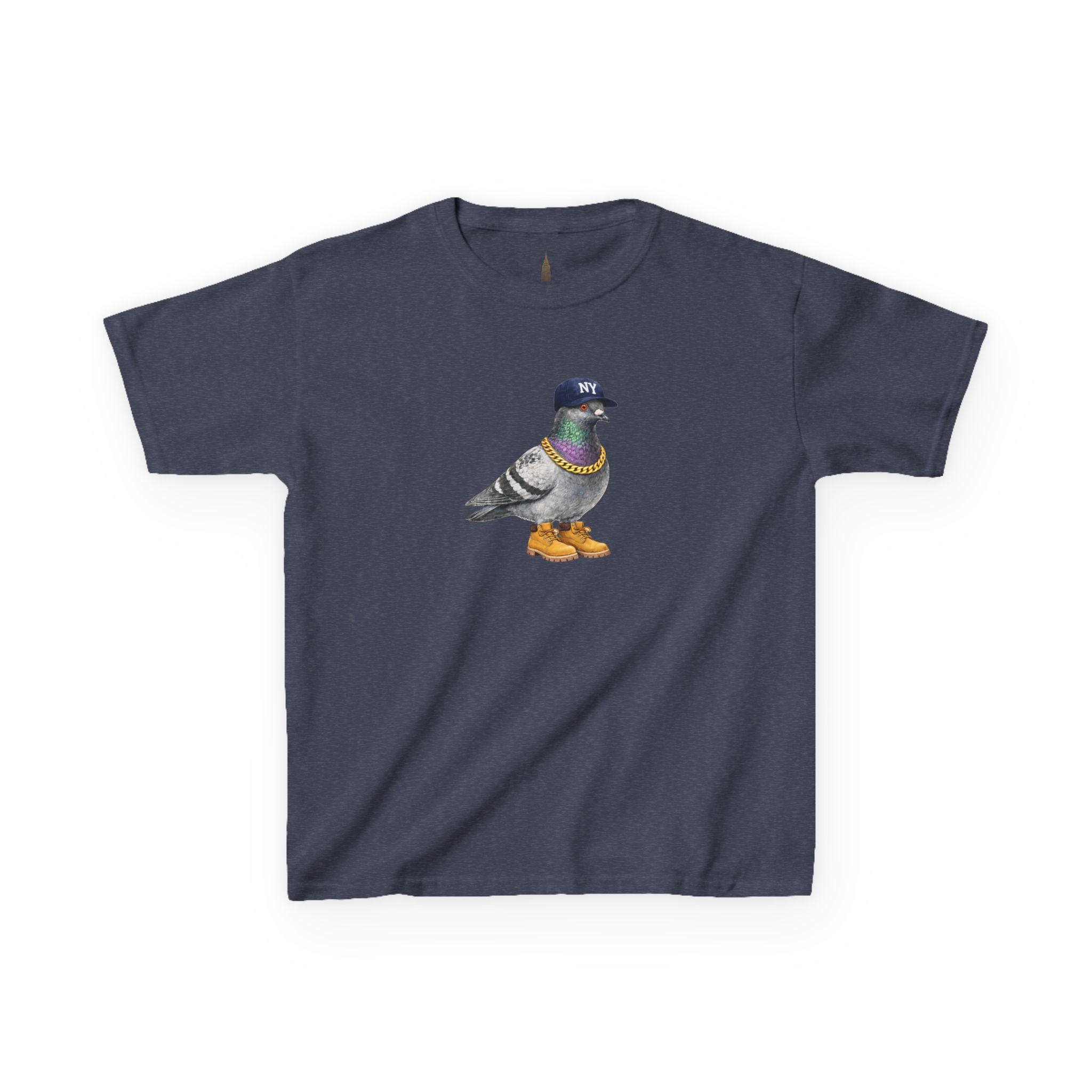 Customizable Bronx NYC Pigeon Kid Tee —  Cute Baseball Fan Bird T-Shirt for Children