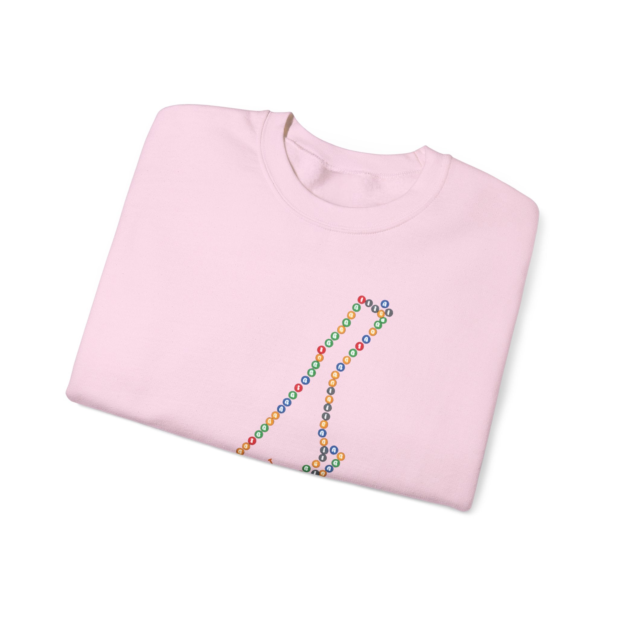 Manhattan Map Subway Signs Sweatshirt | NYC Crewneck Sweater