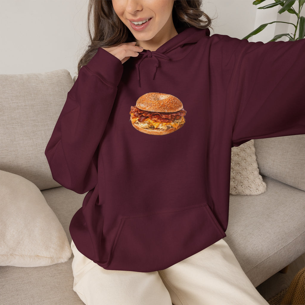 NYC Bacon Egg and Cheese Hoodie — New York Bodega Sandwich Hooded Sweatshirt