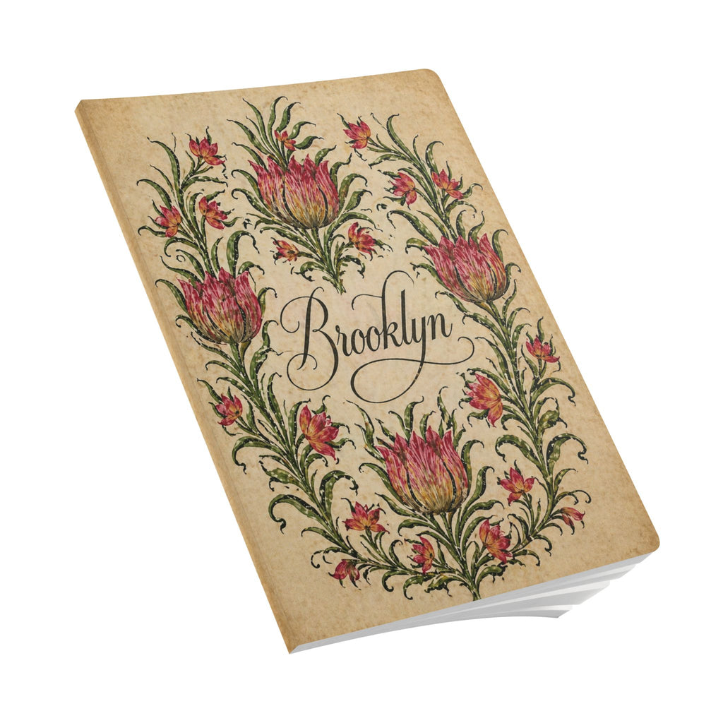 Brooklyn Vintage-style Floral Journal — Brooklyn Garden Softcover Notebook